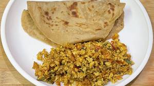 Simple Egg Burgi Chapati Meals