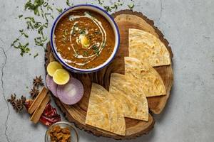 Dal Bukhara with whole wheat tawa paratha