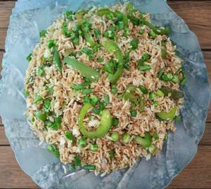 Mixed Green Pepper Ginger Rice