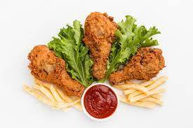 3 Pcs Fried Chicken Drumstick With French Fries