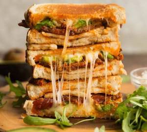Fried chicken club sandwich