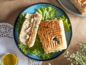 Focaccia Paneer Tikka Sandwich
