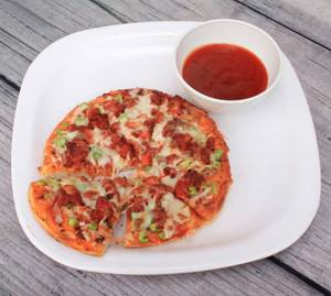 8" Chicken Cheese Pizza [ served with sauce]