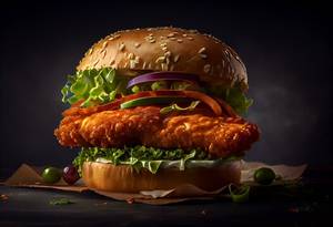 Mr. Bombastic Chicken Burger