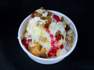 Fruit Salad With Ice Cream