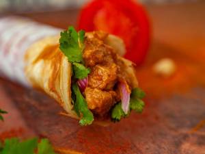 Butter chicken roll