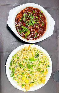 Chilly Oyster Noodles