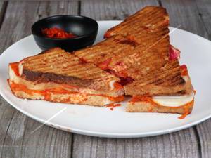 Schezwan grilled sandwich