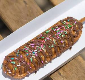 Stick HotDog Hazelnut Choc Waffle
