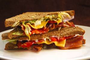 Pork Bacon & Cheese Sandwich