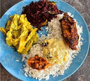 Kerala Meals With Fish Fry