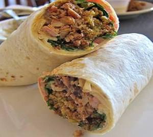 Peri peri chicken shawarma