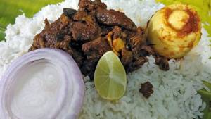 White Rice + Boti Curry-250gms