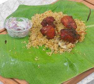 Chicken 65 biryani [half]