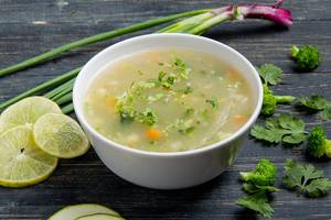 Lemon Coriander Veg Soup