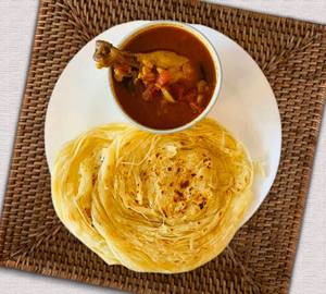 Kerala Paratha(3pcs)+Chicken Masala+Pepsi(250ml)