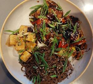 Teriyaki Tofu With Soba Noodles