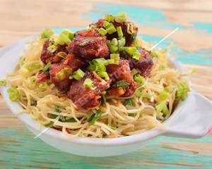 Veg Manchurian Noodles