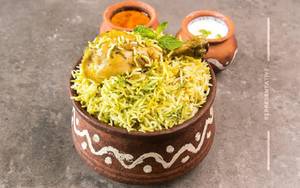 Pachi mirchi kodi biryani