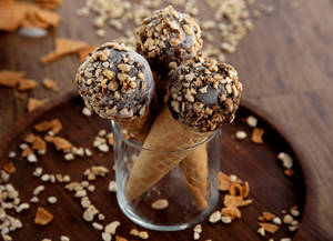Choco Nut Belgian Cone                                                       