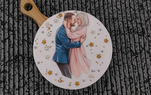 Anniversary Couple Love Cake