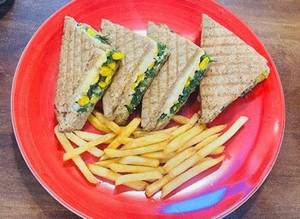 Spinach Corn Sandwich