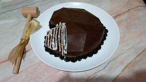 Dark Chocolate Pinata Heart Cake Eggles