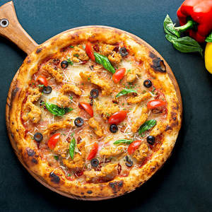 Chicken Aglio Olio Pizza-12 Inches