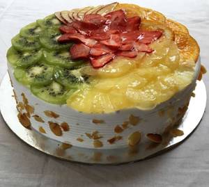Eggless Fresh Fruit Cake