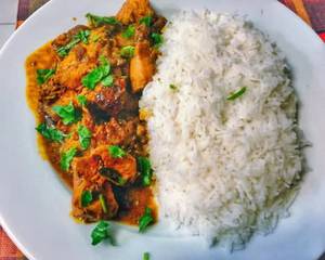 Chicken Kari  + Steam Rice