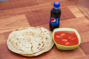 Paneer Butter Masala + Parotta 2 Pcs + Pepsi (250 Ml)