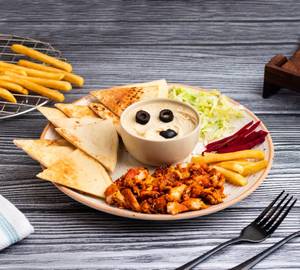 Chicken Hummus Platter