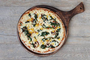 Athens Spinach Pizza [10 Inches]