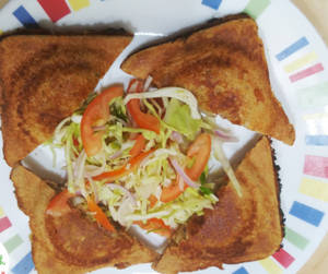 Aloo Masala Cheese Toast