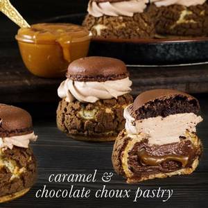 Chocolate Caramel Choux Pastry (1pc)