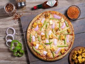 Reshmi Paneer Pizza [thin Crust]