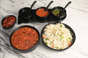 Chicken Chopper Rice With Gravy