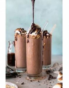 Chocolate Milkshake With Ice Cream