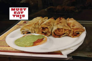 Veg tandoori butter leg piece roll