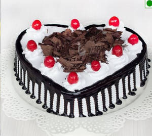 Black Forest Heart Shape Cake