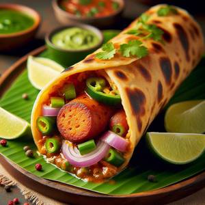 Single Chicken Sausage 'N' Egg Roll