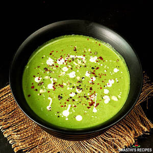 Spinach Hot Garlic Soup