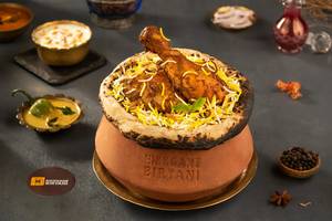 Handi Chicken Dum Hyderabadi Biryani