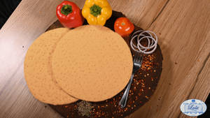 No Maida 100% Whole Wheat 8 Inch Pizza Base (2 Pcs)