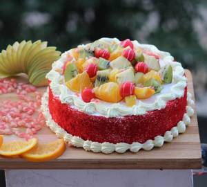 Red Velvet Fruit Cake