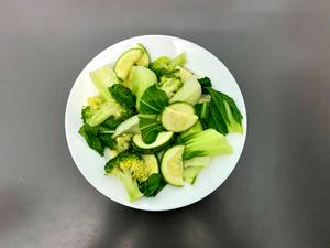 Stir  Fried Three Treasure  Greens