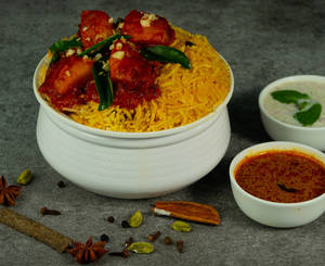 Hyderabadi Aloo 65 Biryani