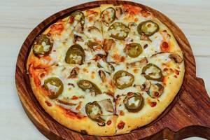Jalapenos And Mushroom Pizza  [6 inches]