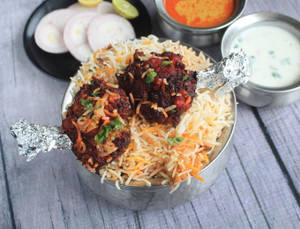 Chicken Lollipop Biryani