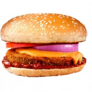 Schezwan Crispy Veg Burger